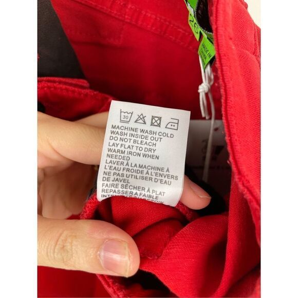 NWT Sandrine Rose Hi Skinny Color Pop Red Jeans Size 26 - Picture 13 of 13